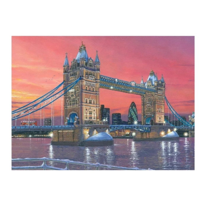 Puzzle Relish 63 elementy Miasto o zmierzchu Tower Bridge dla seniora